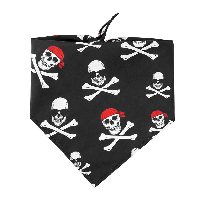 Single Layer Halloween Skull Dog Towel - Haven & Paw