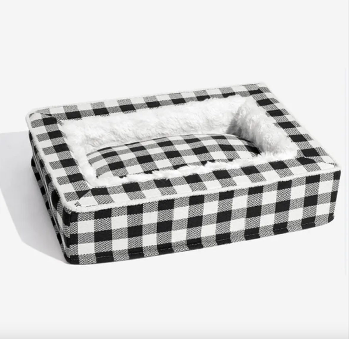 Classic Plaid Pet Bed (Removable & Washable) - Haven & Paw