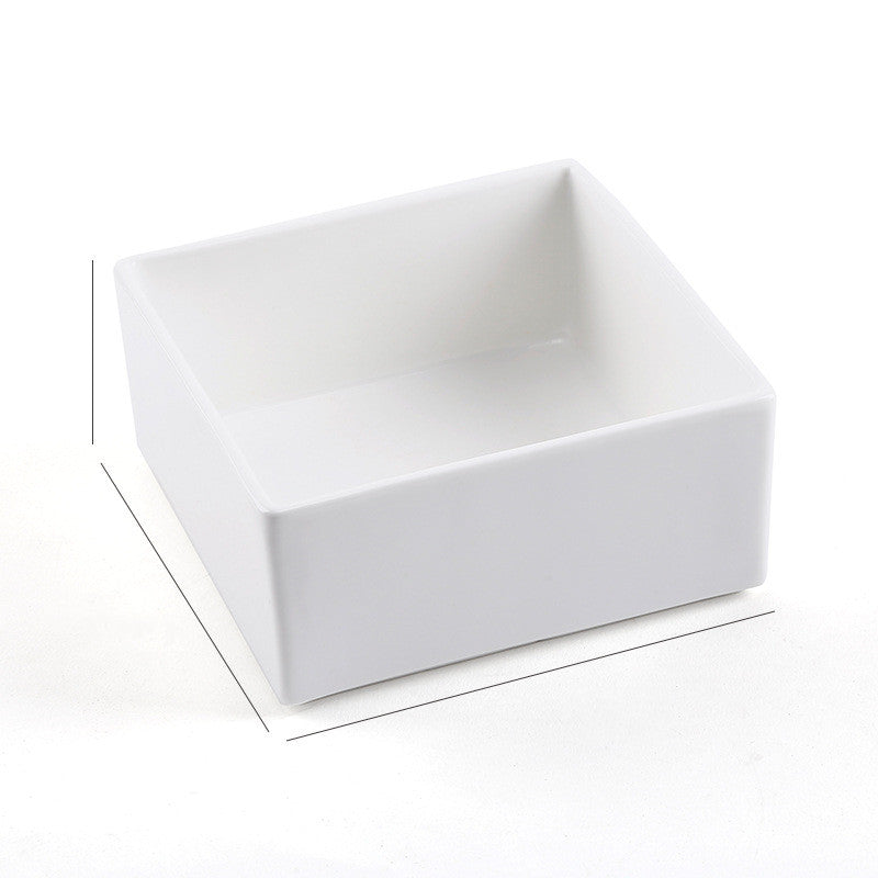 Ceramic Pet Bowl with Wooden Stand and Noodle Bowl - Haven & Paw