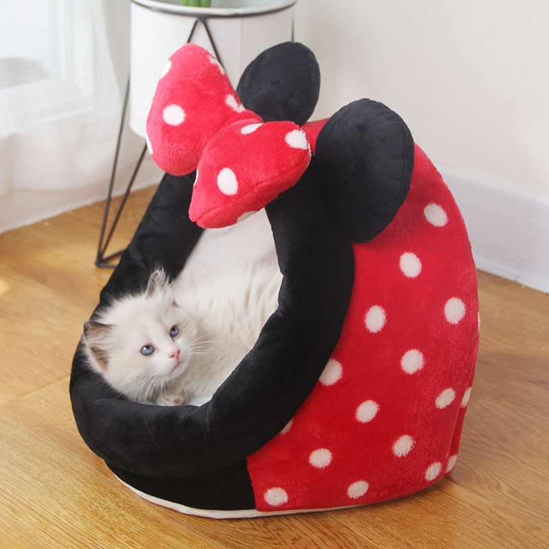 Cat Litter Villa Semi-enclosed Removable And Washable Cat House - Haven & Paw