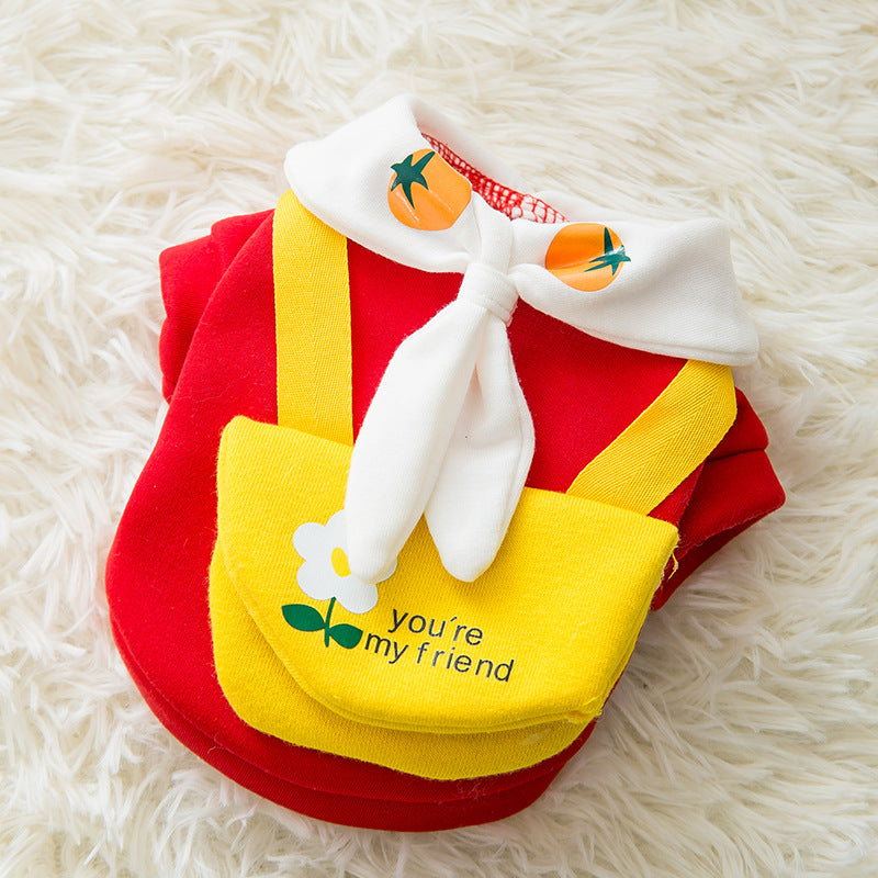 Cute Cartoon Pet Clothes for Autumn and Winter - Haven & Paw
