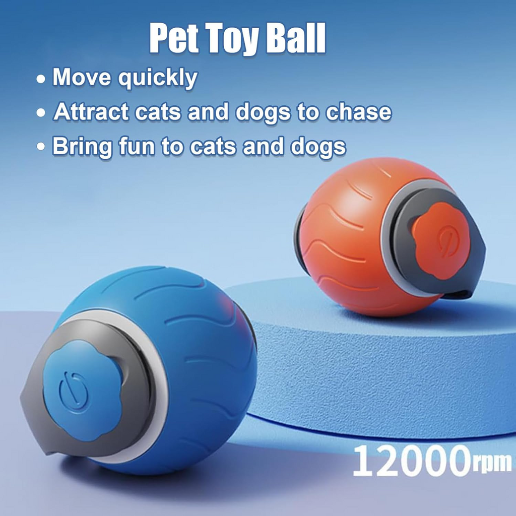 Speedy Tail Cat Toy,Interactive Cat Toy For Indoor Cats,Cat Ball Toy,Interactive Cat Toy Ball,Two Speed Adjustment,USB Rechargeable - Haven & Paw