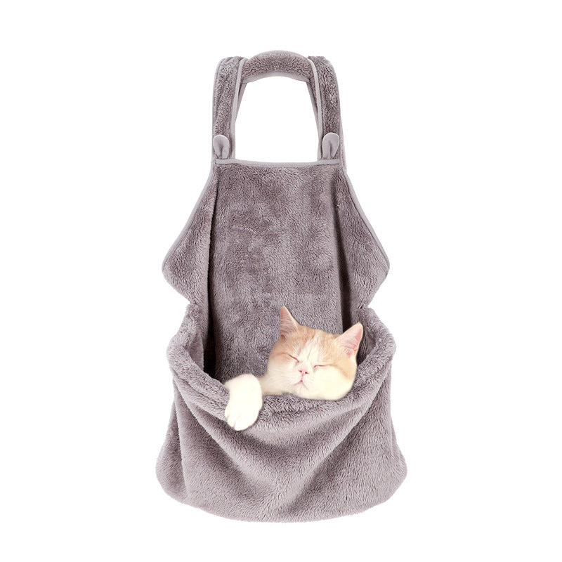 Pet Backpack for Dogs and Cats - Plush Dual Shoulder Bag - Haven & Paw