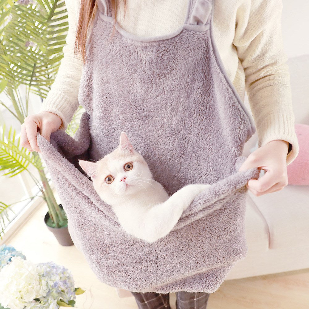 Pet Backpack for Dogs and Cats - Plush Dual Shoulder Bag - Haven & Paw