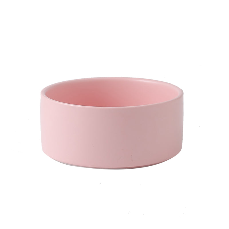 Ceramic Pet Bowl with Wooden Stand and Noodle Bowl - Haven & Paw