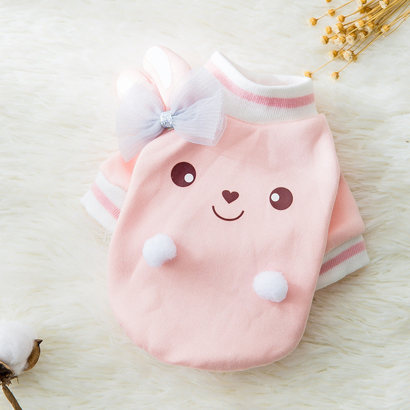 Cute Cartoon Pet Clothes for Autumn and Winter - Haven & Paw