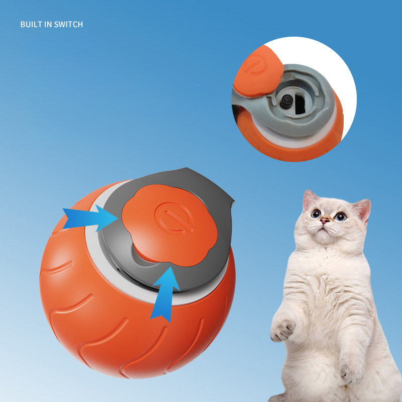 Speedy Tail Cat Toy,Interactive Cat Toy For Indoor Cats,Cat Ball Toy,Interactive Cat Toy Ball,Two Speed Adjustment,USB Rechargeable - Haven & Paw