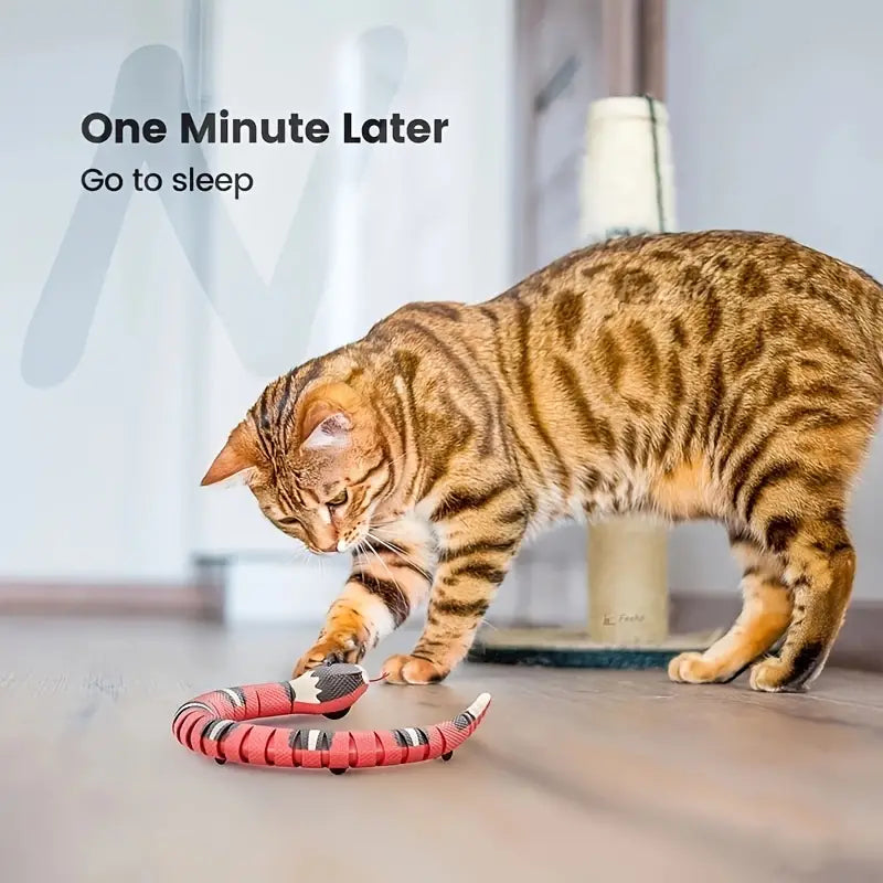 USB Charging Interactive Snake Toy for Cats - Endless Fun - Haven & Paw