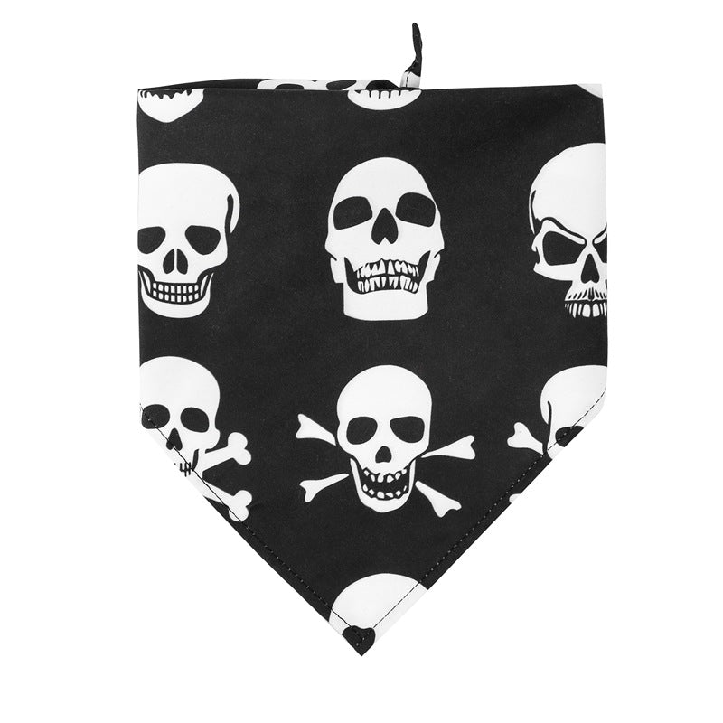 Single Layer Halloween Skull Dog Towel - Haven & Paw