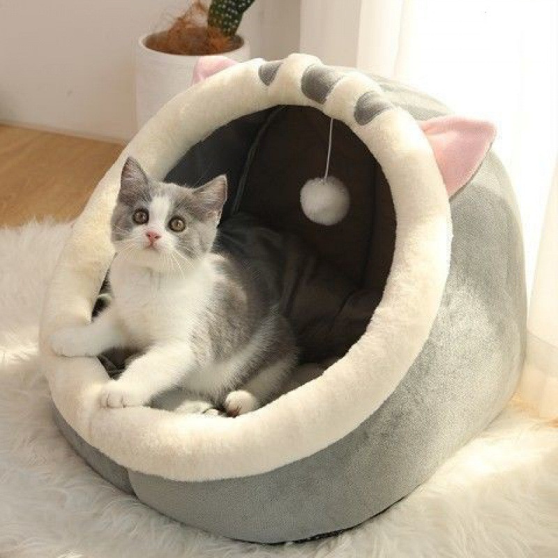 Cat Litter Villa Semi-enclosed Removable And Washable Cat House - Haven & Paw