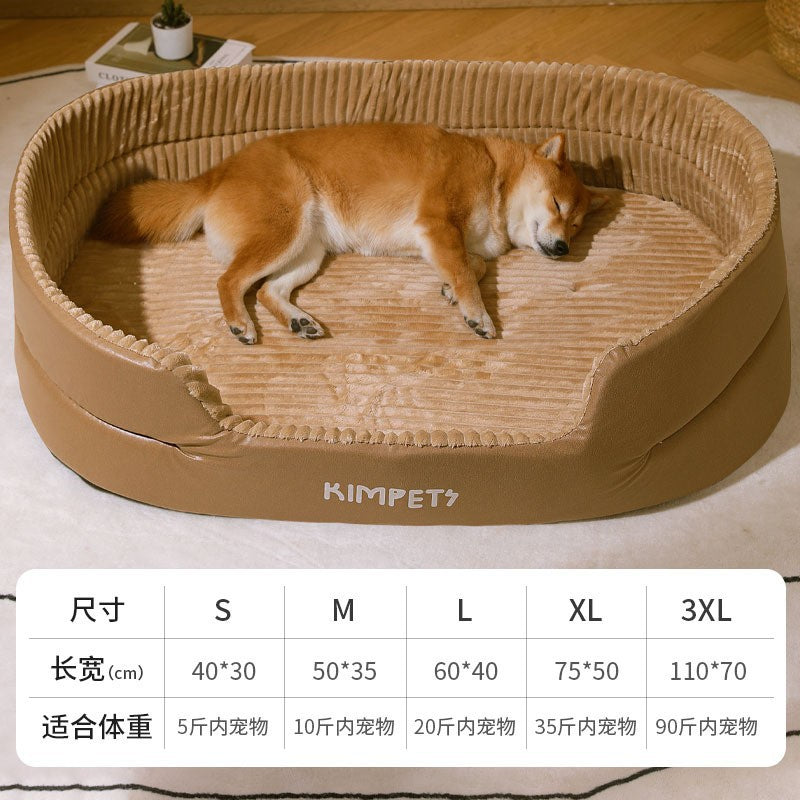 Universal Pet Dog Bed with Removable Washable Cover - Haven & Paw