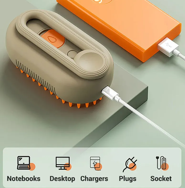 Steam Pet Brush - Haven & Paw