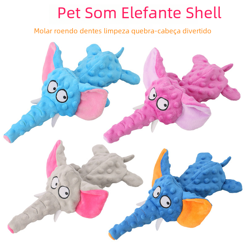 New Plush Elephant Pet Toy - Interactive Sound Toy - Haven & Paw