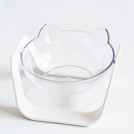 Transparent Cat Bowl and Neck Support Dog Bowl - Haven & Paw
