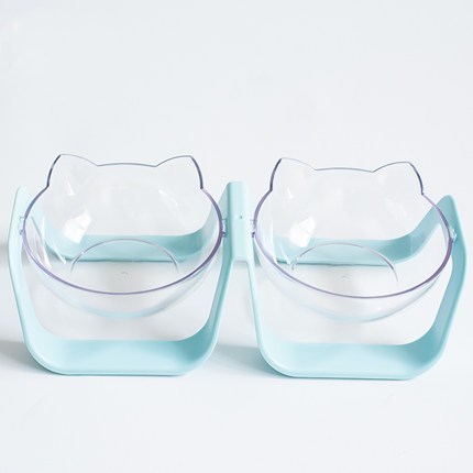 Transparent Cat Bowl and Neck Support Dog Bowl - Haven & Paw
