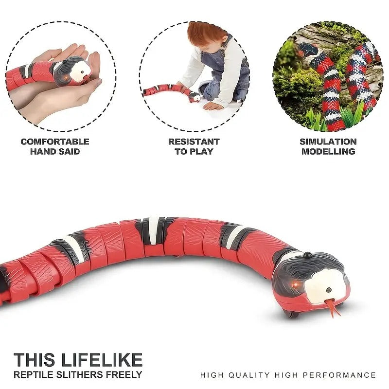 USB Charging Interactive Snake Toy for Cats - Endless Fun - Haven & Paw